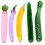 5-A-Day Glass Fruit Dildo Set 1