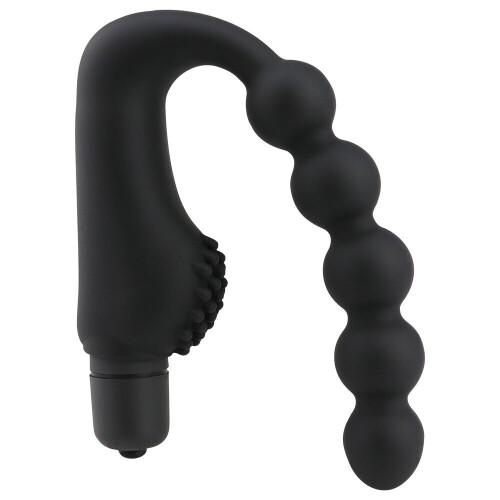 Black Vibrating Anal Beads 1