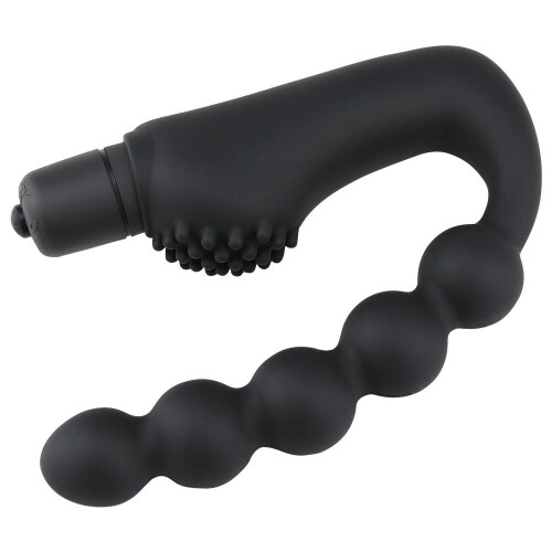 Black Vibrating Anal Beads 2