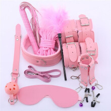 The Boss' 10 Piece Bondage Kit (Pink)