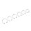 Metal Stainless Steel Cock Rings Set (6 Pack) 3