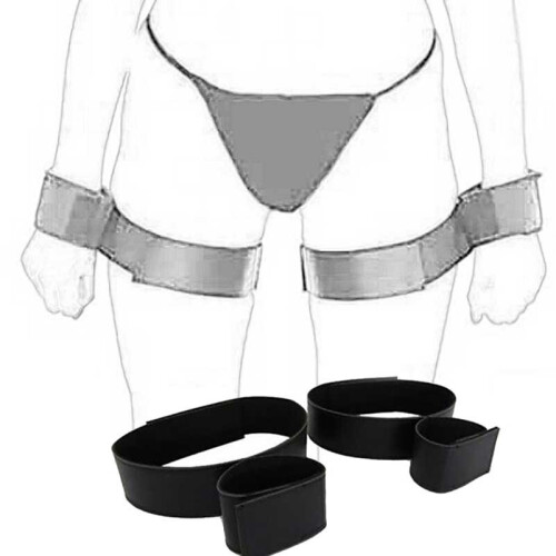 Bondage Nylon Wrist-to-Thigh Cuffs