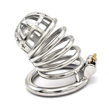 The Cross Star Stainless Steel Chastity Cage
