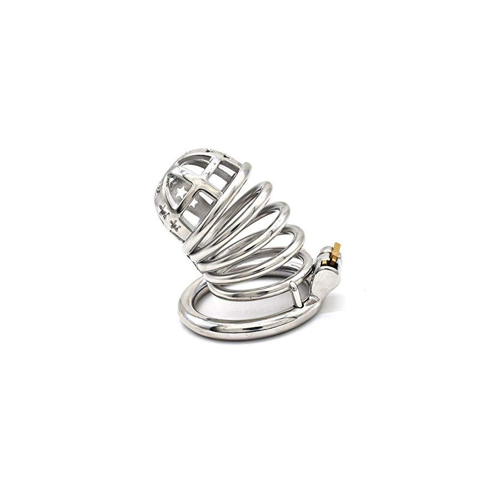 The Cross Star Stainless Steel Chastity Cage