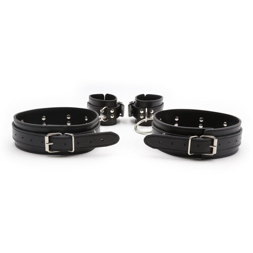 Bondage 'By Your Side' Leather Thigh and Handcuffs 2