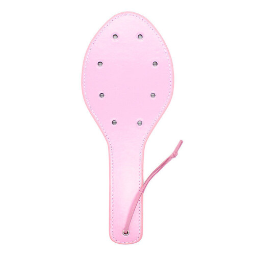 Faux Leather 8 Hole Indent Pink Spanking Paddle 2