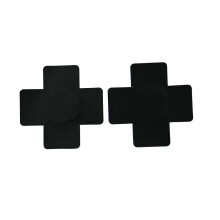 Black Cross Nipple Pasties