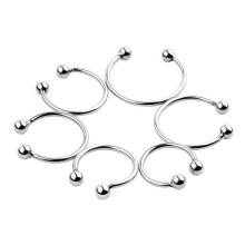 Metal Stainless Steel Cock Rings Set (6 Pack)