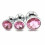 Pink Jewelled Butt Plugs (3 Piece) 1