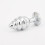 Red 'Wavy' Stainless Steel Butt Plug Set (3 Piece) 1