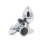 Black Jewelled Butt Plugs (3 Piece) 1