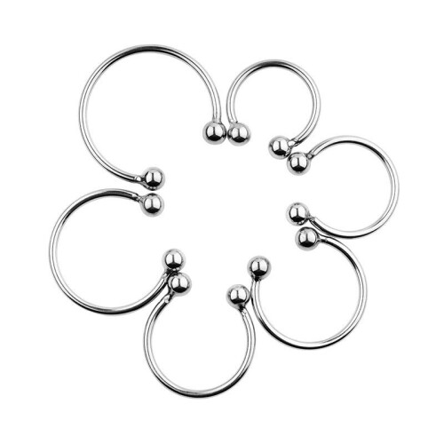Metal Stainless Steel Cock Rings Set (6 Pack) 1
