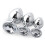 White Jewelled Butt Plugs (3 Piece) 1