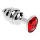 Red 'Wavy' Stainless Steel Butt Plug Set (3 Piece) 2