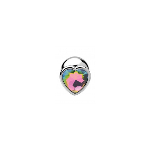 Multicoloured Heart Shaped Jewelled Butt Plugs (3 Piece)