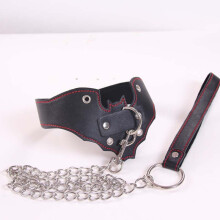 Bat Inspired Bondage Collar and Lead