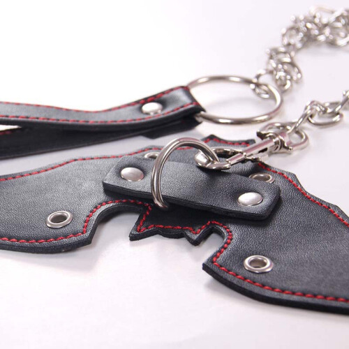 Bat Inspired Bondage Collar and Lead 1