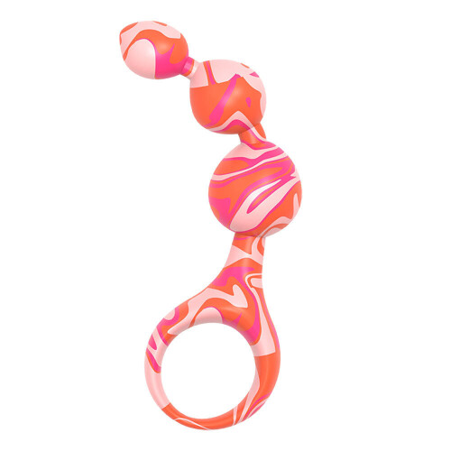 Orange Marble G-spot Pop Anal Balls