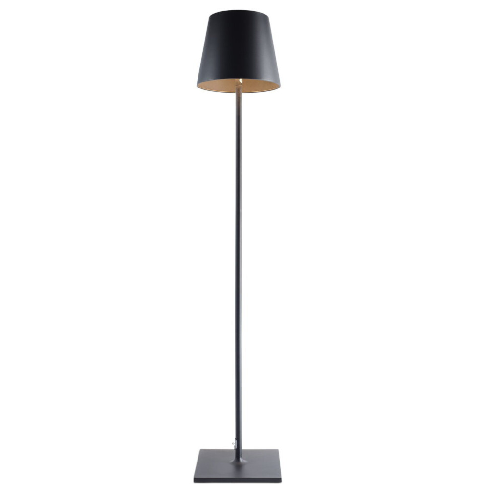 Elipta Modern Rechargeable Battery LED Outdoor Floor Lamp - Black