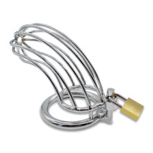 The Whale Stainless Steel Cock Cage (3 Rings)
