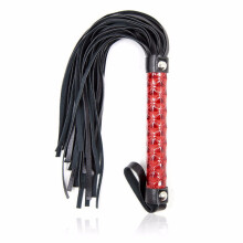 Aztec Faux Leather Flogger (Red)