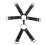 Double Ring Black Male Harness 3