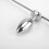 Adjustable Position Metal Anal Plug with Cock Ring 4