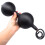 Cock Ring and Inflatable Butt Plug (Black) 3