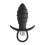 Vibrating Anal Toy with Texture and Pull Ring 1
