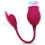 Rose Clitoral Suction Stimulator with G-Spot Vibrator (Red) 1