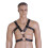Double Ring Black Male Harness 1