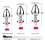 Anal Butt Plug with Detachable Lead (4 Set) 5