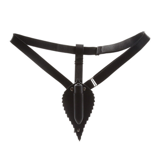Silicone and Nylon Adjustable Vibrating Chastity Belt 2