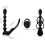 Vibrating Beaded Anal Toy with Cock Ring 2