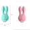 Clitoral Rabbit Rechargeable Vibrator (Aqua) 1