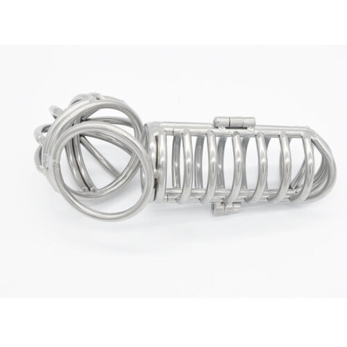 Multi Ring Chastity and Scrotum Cage 1