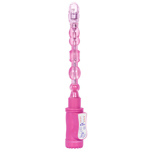 Bendable Vibrating Anal Beads (Purple)
