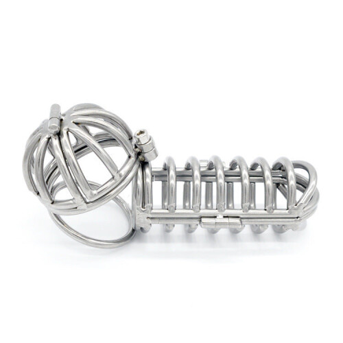 Multi Ring Chastity and Scrotum Cage 2
