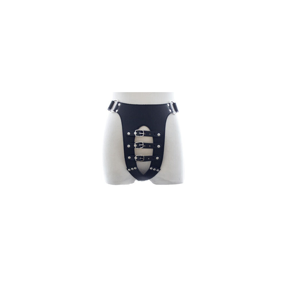 House Of Glass Male Chastity Belt With Buckle Detail