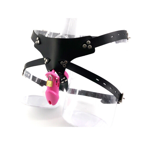 Strap on Chastity Cage with Multi Rings 1