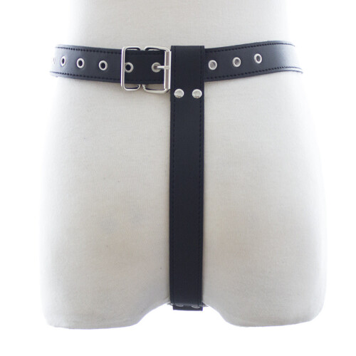 Male Chastity Belt with Buckle Detail 1