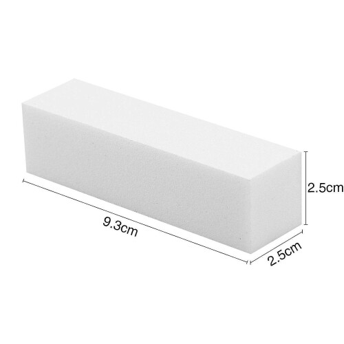 (White) Red Ember 10 Pcs Professional Nail Buffer Sanding Block 1