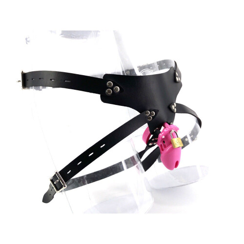 Strap on Chastity Cage with Multi Rings 2