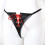PU Leather Black and Red Ribbon Knickers 1