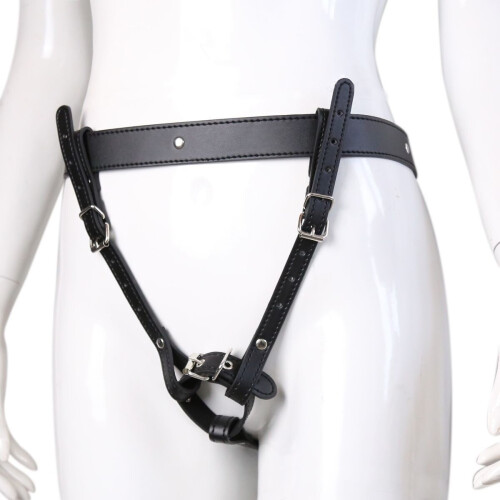 Leather Harness Vibrating Wand Holder 2