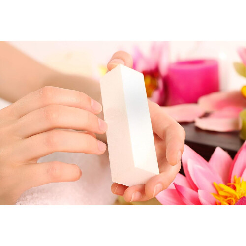 (White) Red Ember 10 Pcs Professional Nail Buffer Sanding Block 2