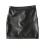 Faux Leather Open Back Mini Skirt 3