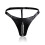 Black Leather Chained Thong 1