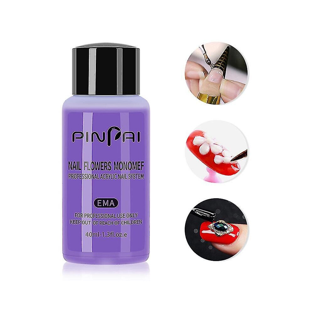 40ml Acrylic Liquid Monomer Crystal Nail Art Nail Extension Carving Liquid
