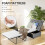 Casart 2-in-1 Convertible Sofa Bed Folding Ottoman Sleeper Single Home Office 6